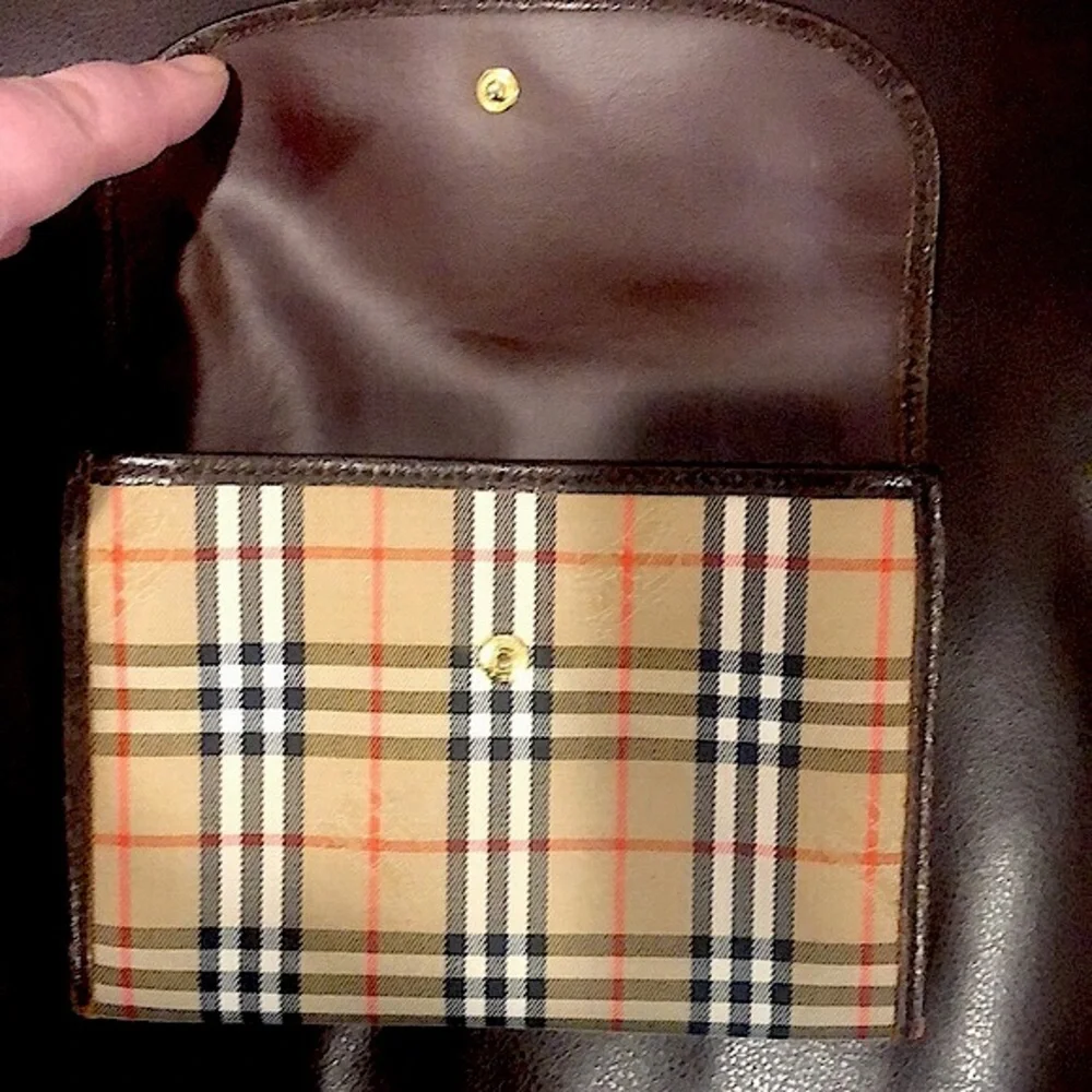 BURBERRYS Nova Check Plaid Wallet VINTAGE Unisex